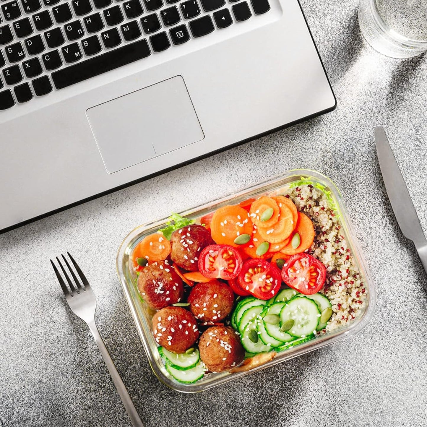 MCIRCO 24-Piece Glass Food Storage Containers – Meal Prep Set w/ Snap Lids