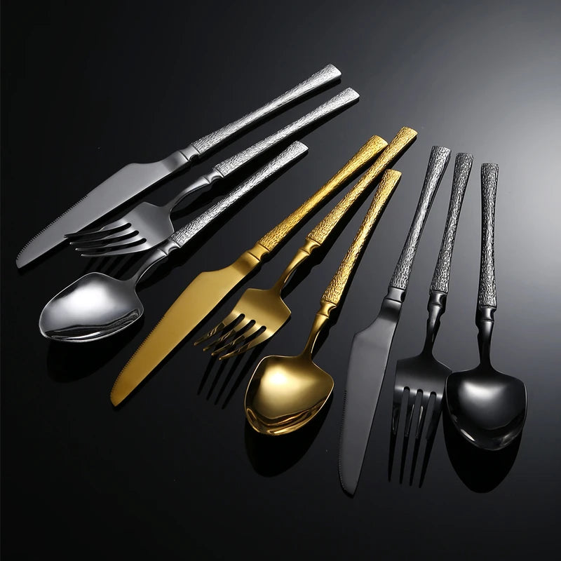 Stainless Steel Tableware Set – 4/16/32-Piece Cutlery Set for Home, Hotel, Restaurant & Party Dining